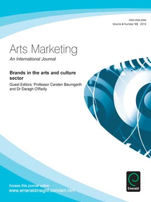 cover image of Arts Marketing: An International Journal, Volume 4, Issue 1 & 2